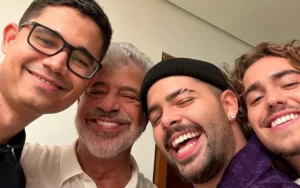 Pedro Sampaio surpreendeu os seguidores ao publicar uma foto com o suposto namorado no aniversário de Lulu Santos.